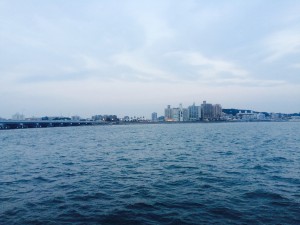 江の島の海