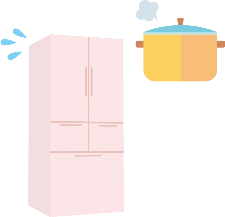 冷蔵庫のイラスト